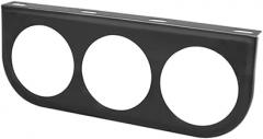 GlowShift Universal Black Triple Gauge Mounting Bracket Pod - Fits Any Make/Model - Mounts (3) 2-1/16