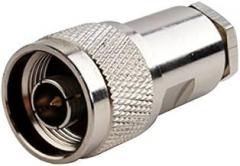 2pcs Rf Electronics Wire Terminal Coaxial Cable Copper Alloy Connector N Plug Straight Clamp for Rg58 Lmr195 Rg400 Ships from USA