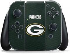 Skinit Decal Gaming Skin Compatible with Nintendo Switch Joy Con Controller - Officially Licensed NFL Green Bay Packers Team Jersey Design