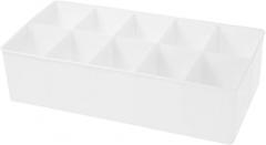 Cable Organizer Box Plastic Desk Storage Tray for Office Supplies Stationery Electronics Versatile Organizer for Home School Workspace