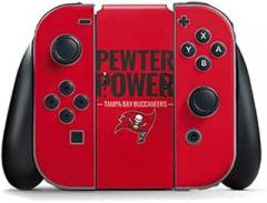Skinit Decal Gaming Skin Compatible with Nintendo Switch Joy Con Controller - Officially Licensed NFL Tampa Bay Buccaneers Team Motto Design
