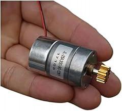 -12V 92 RPM Slow Speed Full Metal Gearbox Gear Electronic Starter with 12 Teeth Metal Copper Gear Large Torque 1: 90 Reduction Ratio