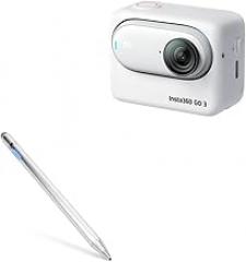 BoxWave Stylus Pen Compatible with Insta360 Go 3 - AccuPoint Active Stylus, Electronic Stylus with Ultra Fine Tip - Metallic Silver