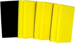 Veemoon Manual Polishing Pad Hook Loop Backing Disc for Hand Sanding Yellow Grinding Disc for Automotive Finishing