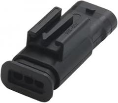 1/5/10/20 Sets 3 Pin Electronic Automotive Waterproof Connector 1718653-1 For 4F0973703A 4F0973703(1 set 3p male)