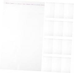 TEHAUX 100pcs Self Sealing Bags Self Adhesive Storage Bag Multi-use for Clothing Jewelry Books Electronics Card Packaging