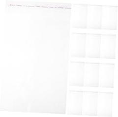 TEHAUX 100pcs Self Sealing Bags Self Adhesive Storage Bag Multi-use for Clothing Jewelry Books Electronics Card Packaging