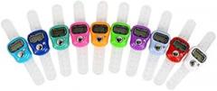 1PC Hand Finger Tally Counter, Digital Electronic Clicker Counters Ring 5 Digit Electronic Tally Counting Ring with LCD Display Mini Golf Tally Click Counters for Sports/Prayer Random Color