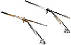 1 Pair Silver Metal Windshield Wiper For 1/10 1/8 Rc Tracked Vehicle Trx4 G500 Trx6 G63 K5 Scx10 Jkmax Vs-4 Km4 Rgt Yikong Wiper New 2026 High For Reliable Electronic Component