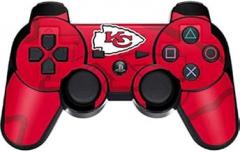 Skinit Decal Gaming Skin Compatible with PS3 Dual Shock Wireless Controller - Officially Licensed NFL Kansas City Chiefs Double Vision Design