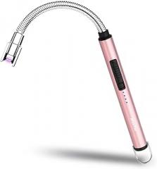 MeeToo Lighter, Electric Candle Rechargeable USB Lighter Plasma Arc for Candle Birthday Camping Rose Gold