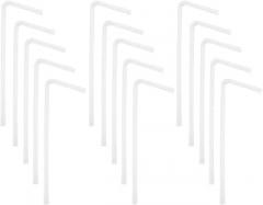 Milisten Individual Paper Wrapped Flexible Plastic Drinking Straws 30pcs Disposable Safe Hygienic Straws for Maternity and Daily Use