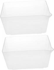 2pcs Transparent Reusable Weighing Tray for Electronic Scales Accurate Food Measuring Pan for Kitchen Baking and Meal Prep Lightweight Plastic Replacement Bowls