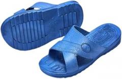 Duoduotong ESD Anti-Static Slippers - SPU Cleanroom Shoes for Electronics Manufacturing, Static-Sensitive Work Areas & Dust-Free Environments (Blue,40(250))