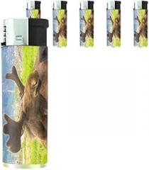 Alaska Scenes Set of 5 Lighters S6 Electronic Refillable Flame Cigarette Smoking