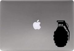 Grenade Bomb Version 1 Vinyl Decal Sticker for Computer MacBook Laptop Ipad Electronics Home Window Custom Walls Cars Trucks Motorcycle Automobile and More (Black)