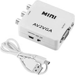 Mini Video Convertor 1080P AV to Video Converter Conversor with 3.5mm Audlo AV2VGA/CVBS Audlo to PC HD Computer to TV New 2026 High for Reliable Electronic Component, Precision, Stable Performance