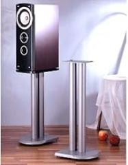 VTI Manufacturing UF24S 24 in. H, Iron Center Channel Speaker Stand - Grey, Silver