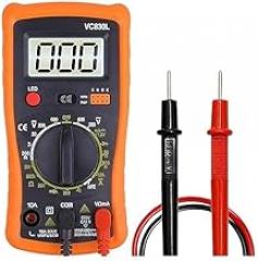 Digital Multimeter for Electronics, Ac Dc Clamp Meter, Battery Tester, Voltage Meter, Volt Meter, Voltmeter, Multi Meter Digital with Multimeter Probe, Digital Tester Electrical