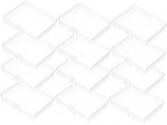 Beaupretty 1set Storage Containers with Hinged Lid for Jewelry Beads and Electronic Components Compact Organizers for Travel and Daily Use 20pcs