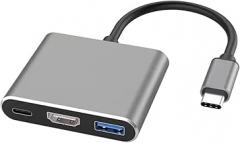 3 1 USpB Hub USpB C to HDMI-Compatible Splitter HUB Type-C to HDMI-Compatible USpB3.0 Docking Station for MaicBook AirPro Sangsiung New 2026 High for Reliable Electronic Component