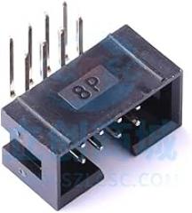 10 Pcs 2.54mm 2 * 4 Curved Jane Cow IDC Connector (Bull Horn/Jane Cow) 2X4P 0.100