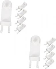 Amosfun 10pcs Electronic Toothbrush Holder Wall Mount Adhesive Toothbrush Organizer Bathroom Storage