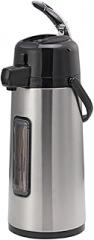 Service Ideas ECAL22SGY Eco-Air Airpot, 2.2 Liter Capacity, Lever Style, Sight Glass, Stainless Steel, Glass Liner (Case of 6)