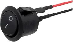 5Pcs Automotive Mini Rocker Switch Power Switch ON Off KCD1 Toggle Switch with Wire Cable 6A/250V 10A/125V(Spuare ON Off)