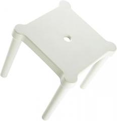 Milisten Portable Detachable White Plastic Small Stool and Adults, Anti-Skid Square Seat Chair for Home and Travel Use