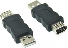 1pcs Firewire IEEE 1394 6 Pin Female to USB 2.0 Type A Male Adaptor Adapter Cameras Mobile Phones MP3 Player PDAs