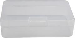 Transparent Rectangle Plastic Tool Box for Small Parts Storage - PVC Organizer Container with Lock Design, Compatible with Screws, Electronic Components, Jewelry, Cosmetics, Statio(14.2 * 9 * 4.1cm)
