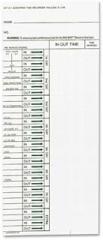 ACP096103080 - Acroprint Time Card for Model ATT310 Electronic Totalizing Time Recorder