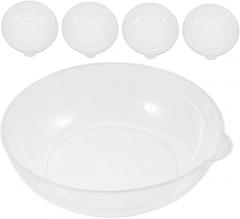 KICHOUSE 5pcs Electronic Kitchen Weighing Pan Scale Tray Storage Compartment for Flour Powder Weighing