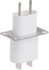 Home Electronic Microwave Oven Magnetron Filament 4 Pin Socket Converter White