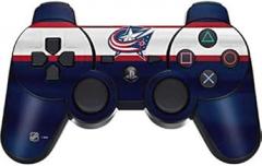 Skinit Decal Gaming Skin for PS3 Dual Shock Wireless Controller - Officially Licensed NHL Columbus Blue Jackets Alternate Jersey Design
