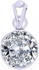 Ramneek Jewels Divya Shakti 31.25-31.50 Carat American Diamond Pendant/Locket (Zircon/Jerkan Silver Pendant) 100% Original AAA Quality Gemstone