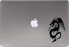Dragon Silhouette Left Version 4 Vinyl Decal Sticker for Computer MacBook Laptop Ipad Electronics Home Window Custom Walls Cars Trucks Motorcycle Automobile and More (Black)