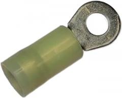 Pack of 10 XR5107N Ring 12-10 Gauge #6 Stud. Funnel FIIG. Yellow, Bulk, RoHS