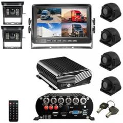 Falcon Eye Electronics Multi Cam Live Streaming 3-8 Cam System (6 Cam w/ 1TB Memory: (1) Black Box, (1) LCD, (4) HD cams, (2) Side cams (1) 9ft Cable, (2) 16ft Cable, (2) 32ft Cable, (1) 49ft Cable)