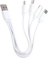 R9CB USpB A Male to Type C Male Splitter Charging Cable 2/4 Ports Multi Charging Cable High-Speed Charging Support Cord for Phone Earphone New 2026 High for Reliable Electronic Component