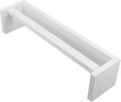 Milisten Wooden Vintage Wall Mount Spice Rack Organizer, Multi-purpose Kitchen Seasoning Holder Shelf in White for Home Storage