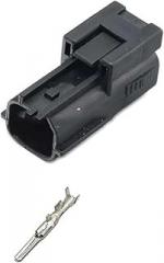 1set 2pins Automotive Electronic Plug Connector DJ7025A-2.2-100/108(Male Black)