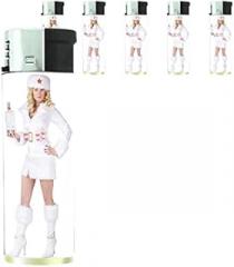 Russian Russia Pin Up Girls Model Set of 5 Lighters S7 Electronic Refillable Flame Cigarette Smoking