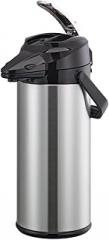 Service Ideas ENALG22S Signa-Air Airpot 2.2 Liter Capacity, Smooth Body, Glass Liner, Lever, Stainless Steel with Brushed Finish (Case of 6)
