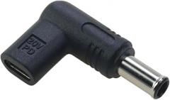 1 Pcs PD 20V USpB 3.1 Type-C Female To DC 2.5*0.7 4.0*1.35/1.7 Male C0innector Laptop Power Adaptier Converter Plug For HiP Dell Replacement For OEM New 2026 High For Reliable Electronic Component