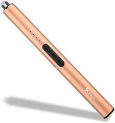 SUPRUS Electric Arc Windproof Flameless USB Rechargeable Lighter with Safety Lock for Candle (Peach Fuzz)