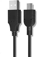 Mini USB Charger Cable, USB A to Mini Port Power Charging Data Transfer Cable Cord for TI Calculator Tablet Phones GPS Camera PSP MP3 MP4 and More Mini USB Devices (Black 6Ft/1.8M)