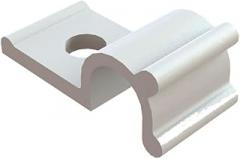 Essentra, HURCS-4-01, Cable Clamp - Half U Screw Mount - Natural - Maximum Compatible Cable Diameter - 6.4 mm (0.250 in) (1000 Item/s)