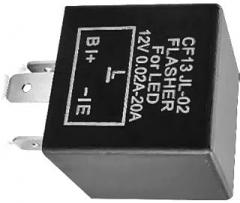 LED Flasher Relay, 3-Pin 12V Universal Electronic Turn Signal Relay to Fix Hyper Flash & Hazard Warning Blinker for Cars, Trucks, Motorcycles, Plug and Play